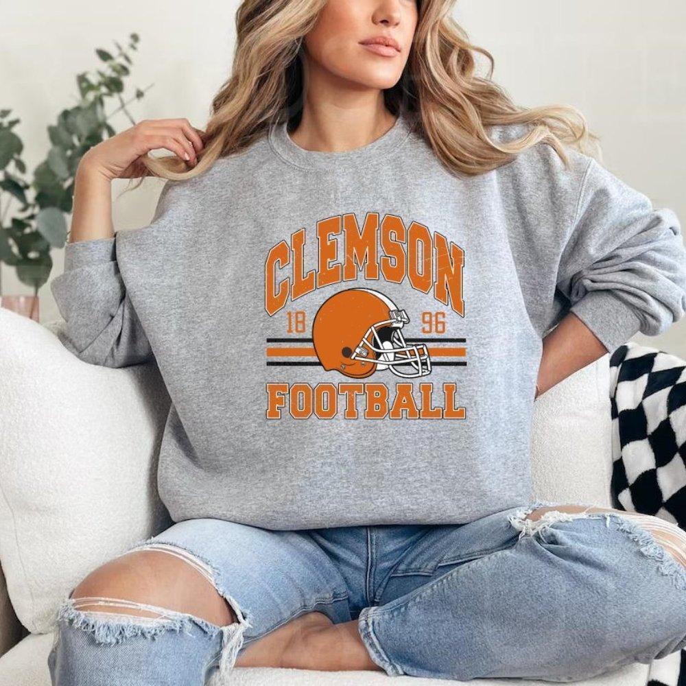 Clemson Tigers 1896 NCAA Football Graphic Fan Gift Sweatshirt